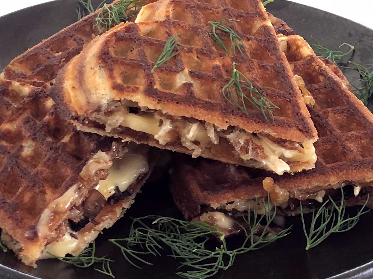 Savory Grain Free Grilled Cheese Waffles | Make Your Mark Food And ...